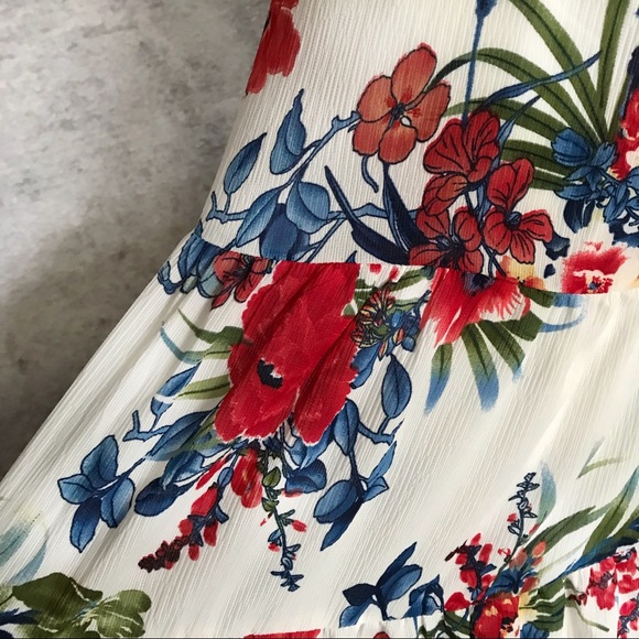 Floral Plunging Ruffle V-Neck Maxi - Picture 7 of 7